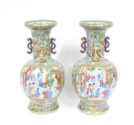 CINA - Circa 1900
Coppia di vasi a balaustro in po