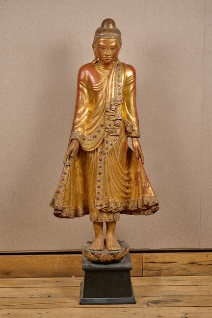 BIRMANIA - XX secolo
Statuetta di Buddha in legno 