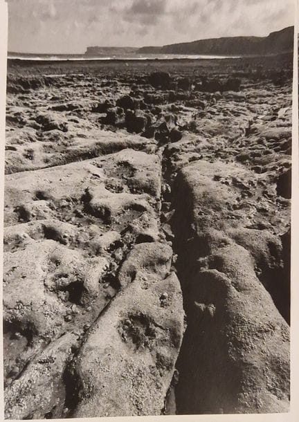 安克·斯潘-拉森（1917-2003）。
无题，海景。同期银盐相纸冲印。背面有印章。
整张尺寸约40