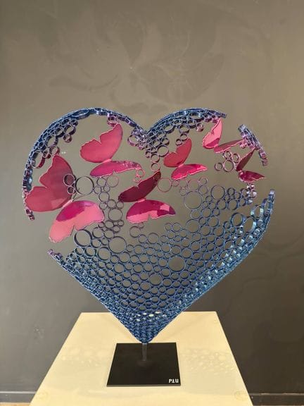 Yohan PLU (1977)
„Cœur vibrant“ 
Gelötete Kupferri