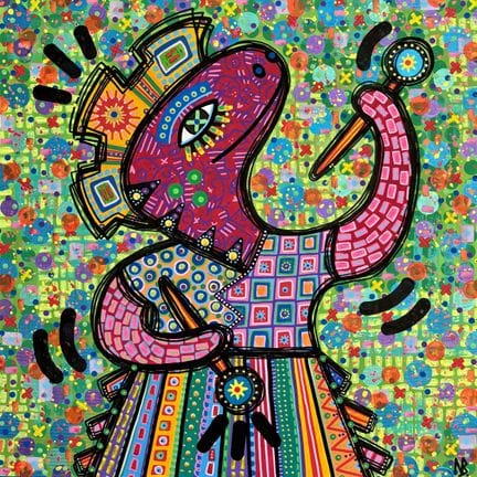 Nina BRUNEAU (1986) 
Karneval 
Acryl und Ölpastell