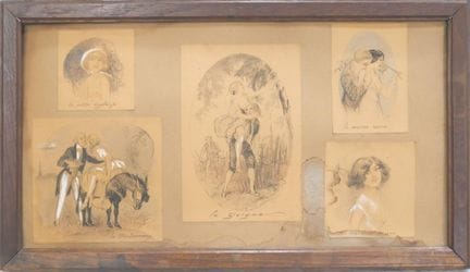 亨利·盖多（1868-1931）
《厄运》、《小英国姑娘》、《蒙莫朗西》、《黑樱桃》和《鸽心》
一套