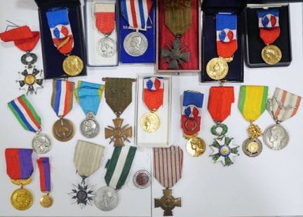 A set of 22 civilian and military decorations in p