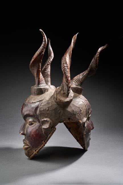 Nigeria / Cameroon, Anyang / Ekoi
Wooden Janus hel