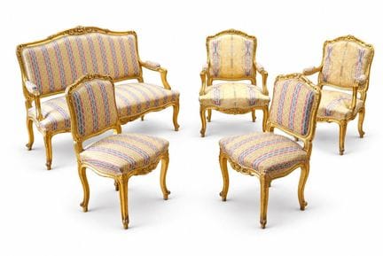Mobilier de salon contemporain d'esprit XVIIIème e