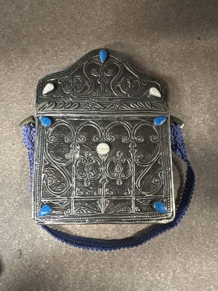 Morocco, early 20th century
Metal Quran stand with