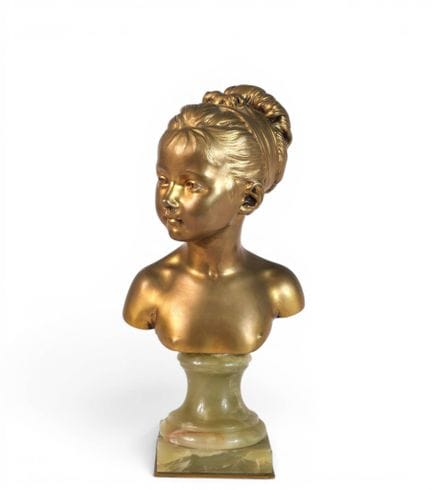 After Houdon
Bust of Louise Brongniart.
Bronze wit