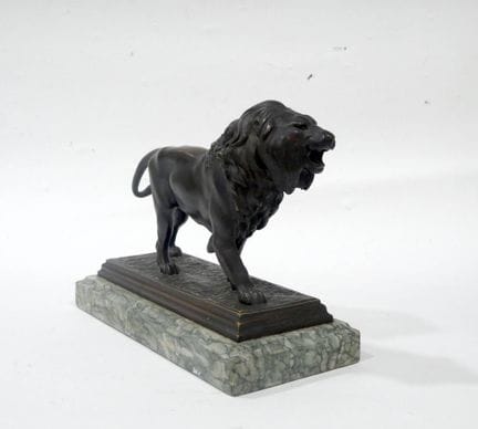 Alfred Barye (1839–1895), after
"Walking Lion"
Bro