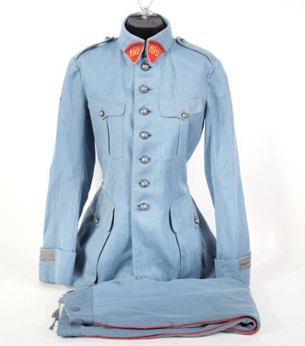 Uniforme d'officier du 192e régiment d'artillerie.