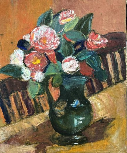 BELLANGER René Charles (1895-1964)
Camélias 
Huile