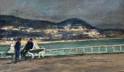 BELLANGER René Charles (1895-1964)
Sur le banc 
Hu
