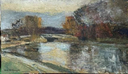 BELLANGER René Charles (1895-1964)
L'étang 
Huile 