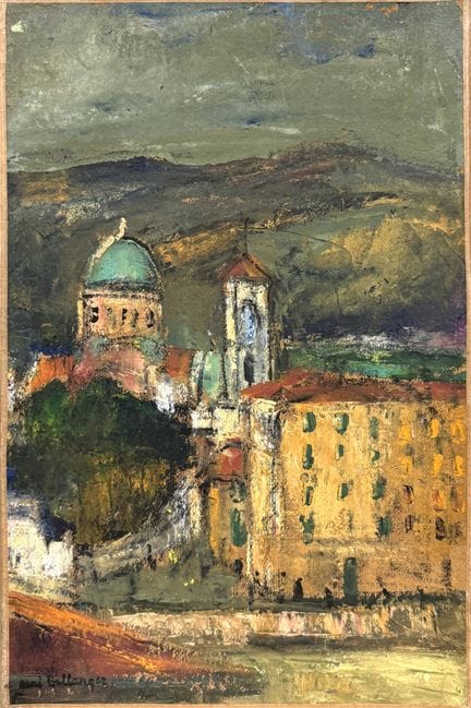 BELLANGER René Charles (1895-1964)
Ville au cloche