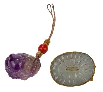 Boucle de ceinture et pendentif

Chine, XIXe siècl
