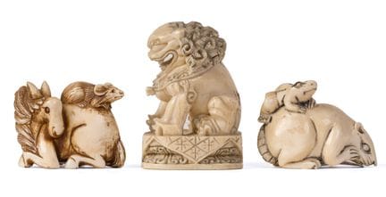 Ensemble de netsuke

Japon ou Chine, XXe siècle. I