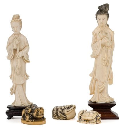 Ensemble de sculptures décoratives

Chine, XXe siè
