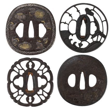 Ensemble de tsuba

Japon, période Edo. Quatre lame
