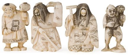 Lot de netsuke

Chine et Japon, XXe siècle. Ivoire