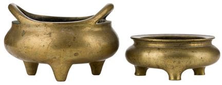 Deux encensoirs

Chine, XIXe/XXe siècles. Bronze. 