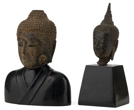 Deux têtes de Bouddha

Thaïlande, XIXe siècle ou a