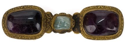 Fine boucle de ceinture

Chine, XIXe siècle. Cuivr