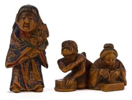 Deux netsuke en bois

Japon, XIXe siècle. Probable