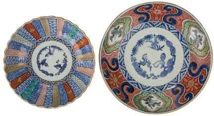 Deux grands plats en porcelaine

Japon, XIXe siècl