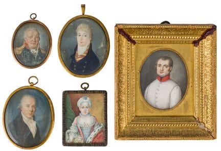 Cinq miniatures de portraits

Gouache et aquarelle