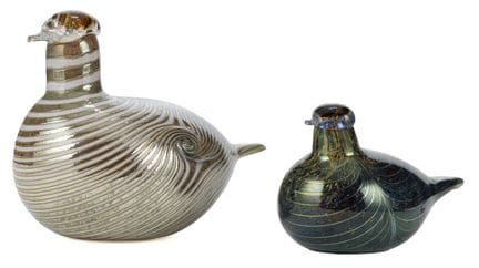 Due figure di uccelli di Oiva Toikka "Alli" (Eisen