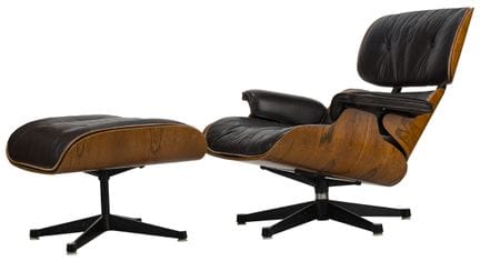 Poltrona lounge e pouf

Progetto del 1956 di Charl
