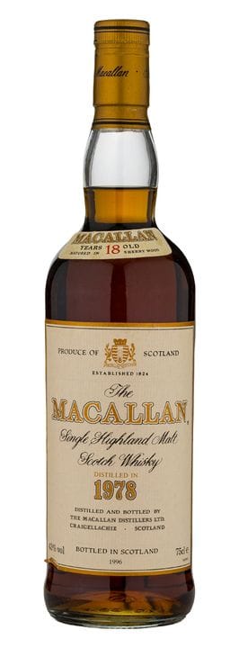 Macallan 18 ans d'âge 1978

Distillé en 1978, mis 