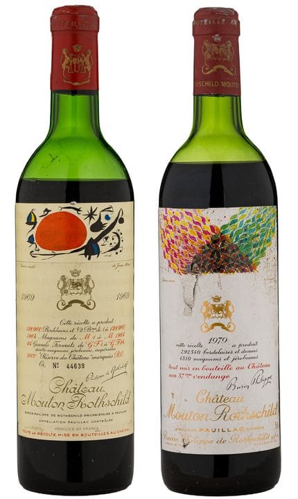 2 bouteilles de Château Mouton Rothschild

1969 et