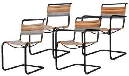 Quattro sedie a sbalzo in stile Marcel Breuer

Int