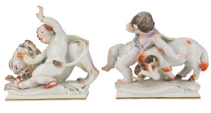 Deux figurines de Meissen

Meissen, 2e moitié du X