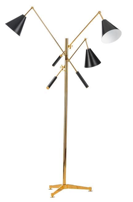 Lampada da terra ispirata al modello "Triennale" d