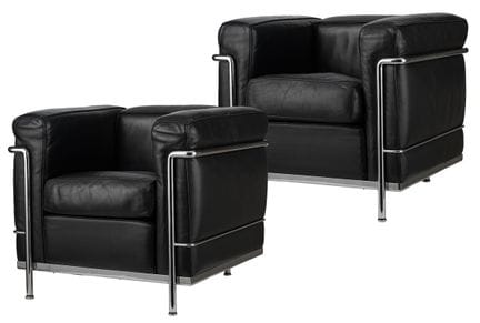 Due poltrone Le Corbusier "LC2"

Progettate nel 19