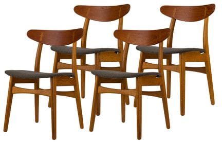 Quattro sedie Hans J. Wegner "CH33"

Danimarca, se