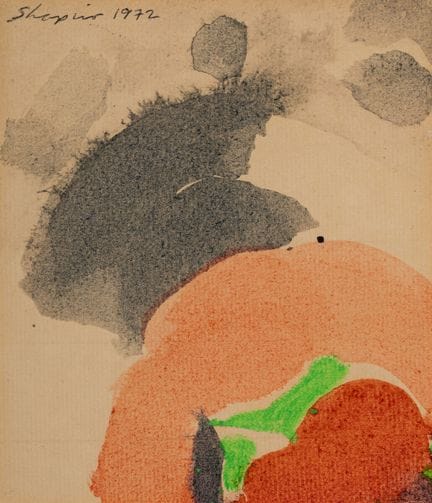 沙皮罗·什穆埃尔
1924年 康涅狄格州新不列颠 — 1983年 拉文斯堡

无题。1972年
水彩
