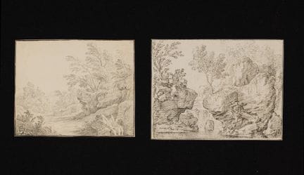 卡尔·路德维希·哈克特
1740年普伦茨劳 — 1800年莫尔日

归因作品
两幅田园风光素描
均为
