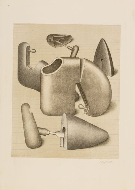 Konrad Klapheck
1935 Düsseldorf

The Harem. 1967/6
