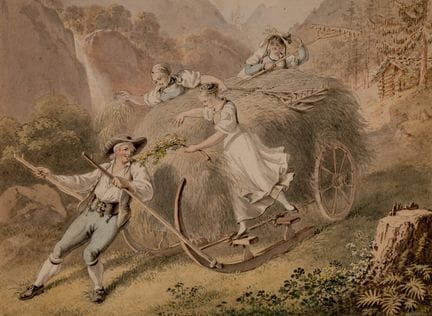 König Franz Niklaus
1765 Bern 1832

Die Heuernte
A