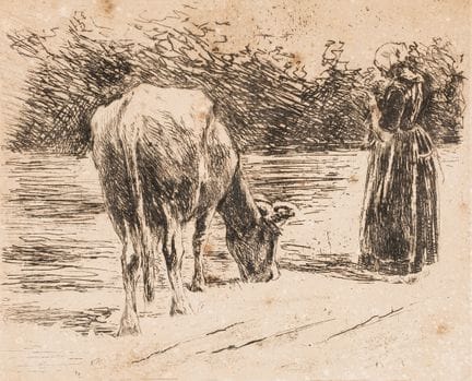Max Liebermann
1847 Berlin 1935

Young Shepherdess