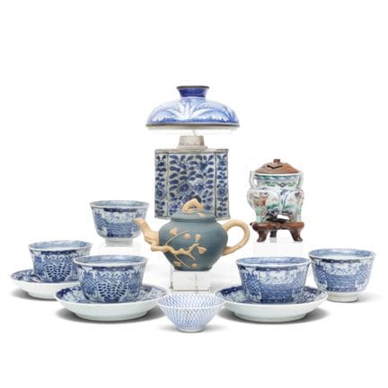 China, a collection of porcelain and earthenware, 