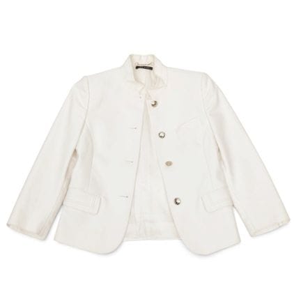 Gucci white cotton jacket, circa the 2000s. Some s
