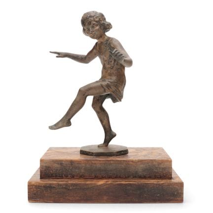 Stefan Schwartz (1851-1924), scultura in bronzo, r