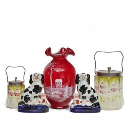 France/England, two Staffordshire dogs, two Art No