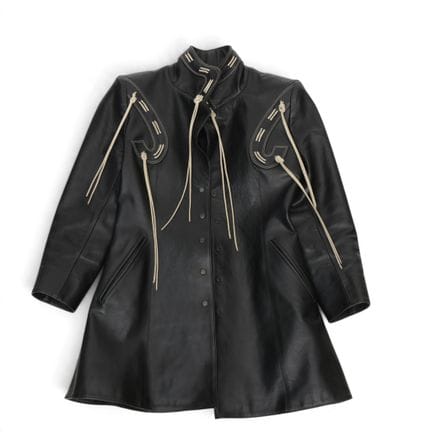Atelier Fong Leng leather jacket with straps, circ