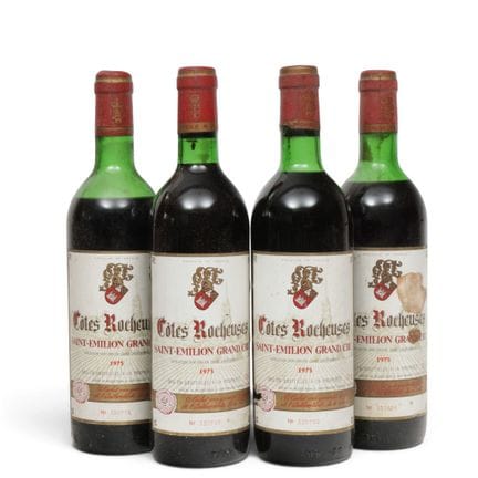 Quattro bottiglie di vino rosso, Saint-Émilion GC,