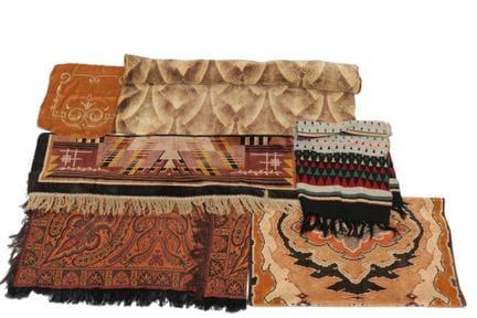Various textiles, including Amsterdam School-style