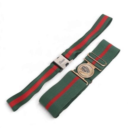 Set of two Gucci green and red elastic-band "Web H